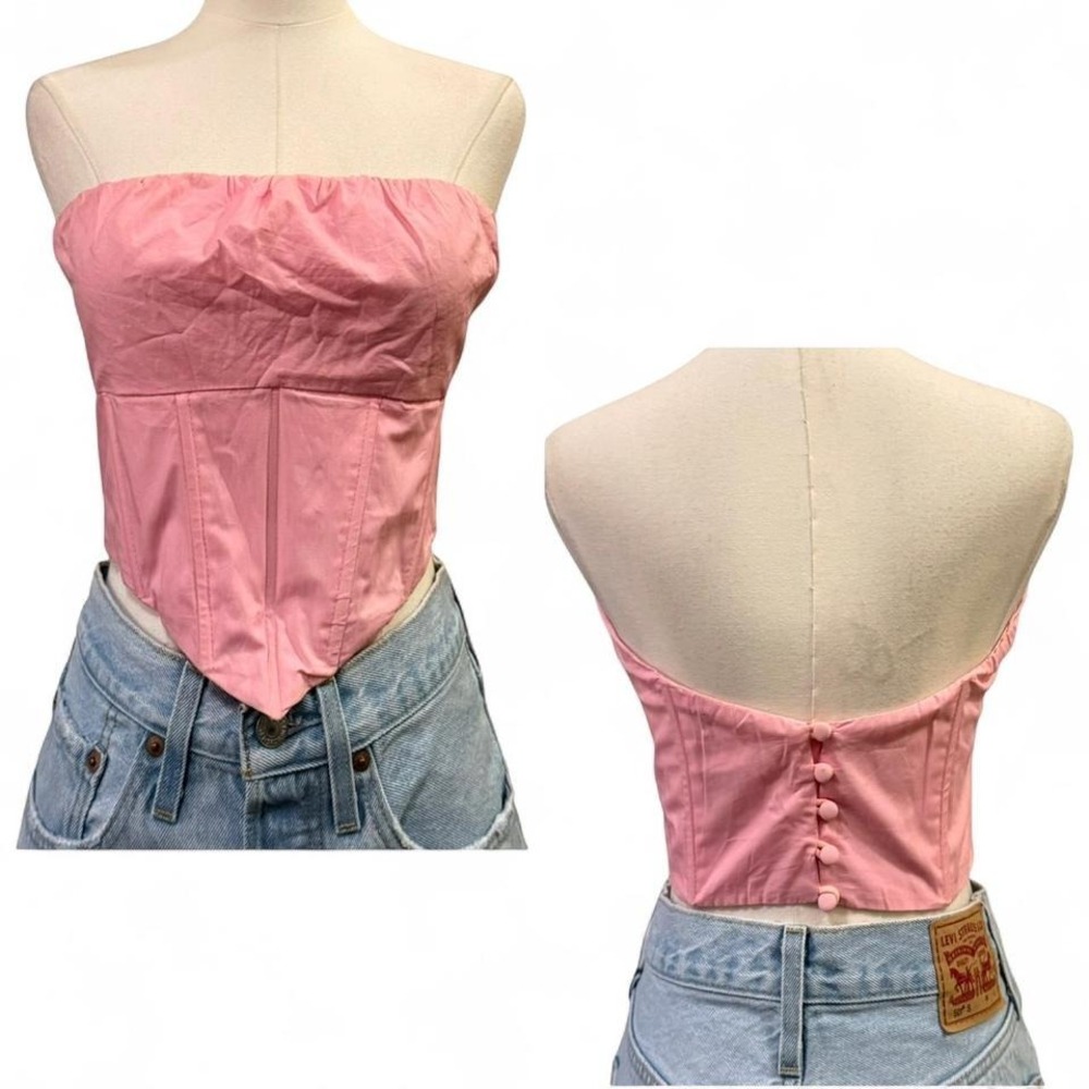 100% Cotton Princess Polly Corset Top Sz 4 Coquette Summer Festival Girly Dainty